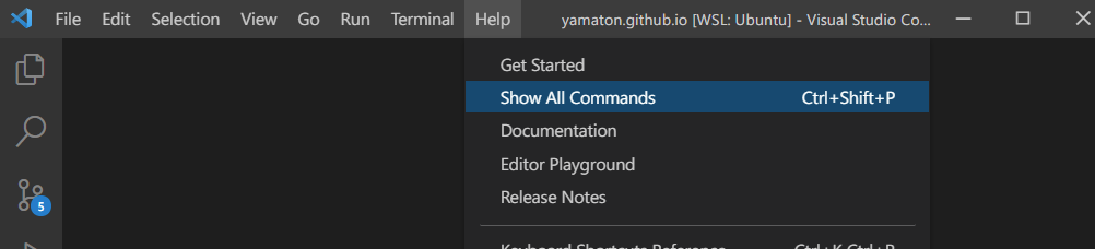 Show all commands